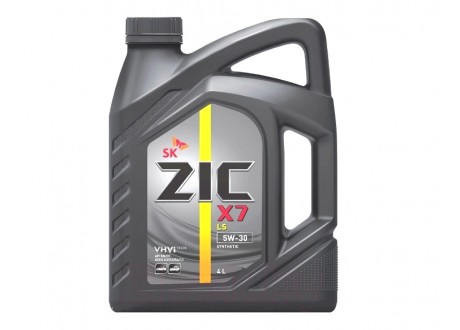 ZIC X7 5W-30 Масло моторное (4 л.) синтетика 162619