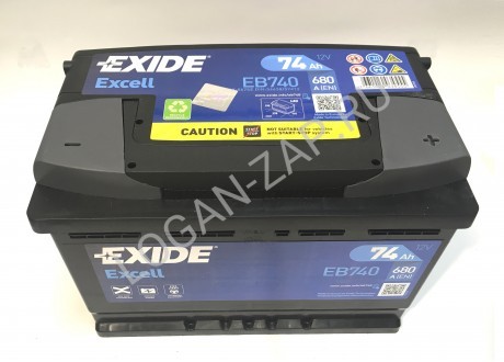 EXIDE Excell EB740 Аккумулятор 74Ah 680A