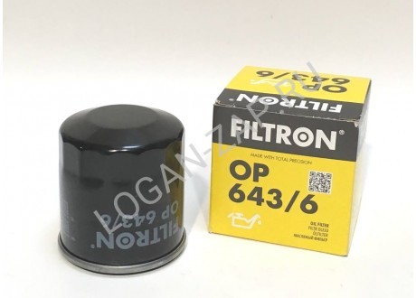 FILTRON OP6436 - Фильтр масляный LOGAN / SANDERO / DUSTER (H4M)